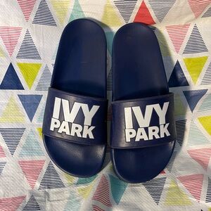 IVY PARK Kids Navy Slide Sandals